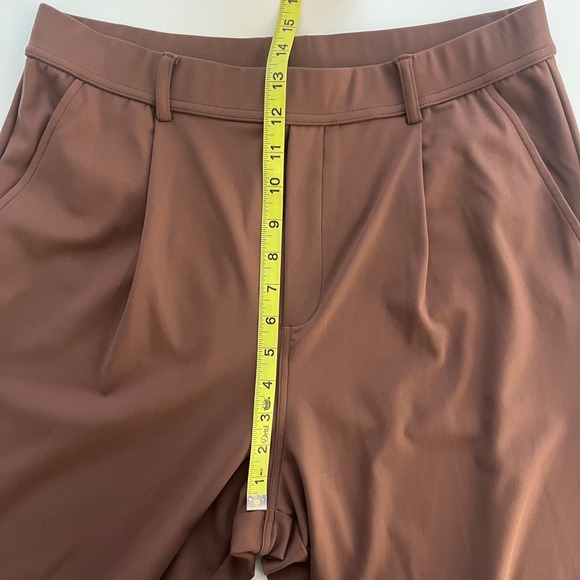 Halara Brown Pull On Wide Leg Trouser Pants Womens Large - Picture 8 of 10